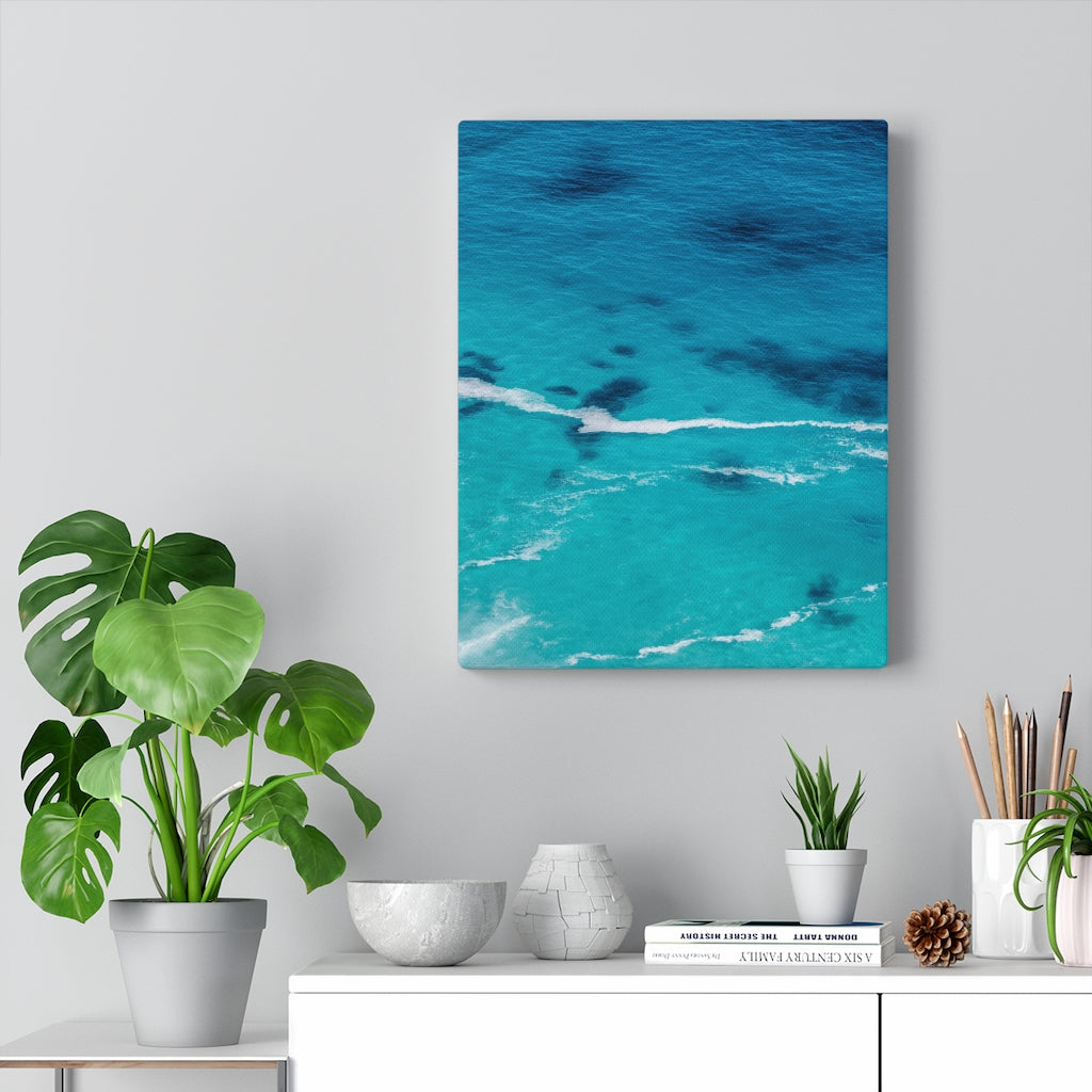Ocean Shallows (1 of 3) - Canvas - Portrait