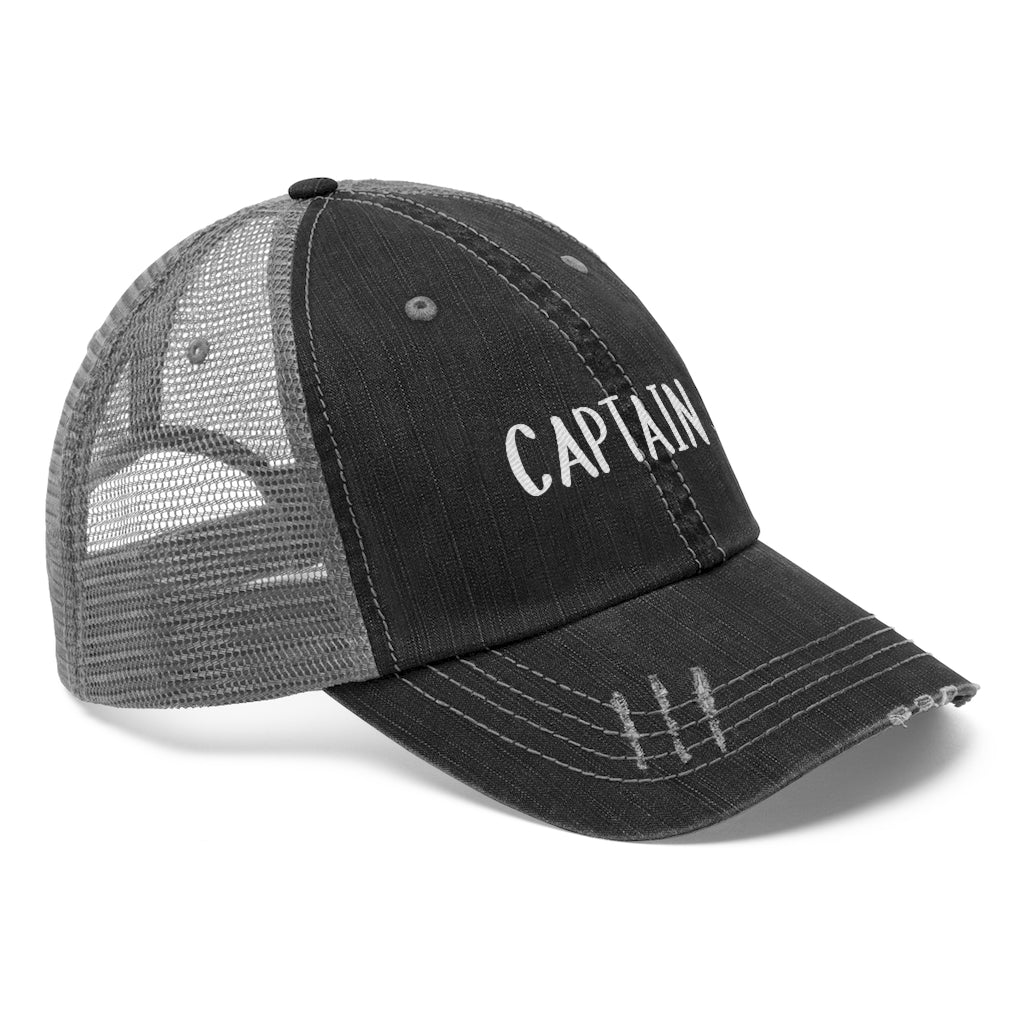 Captain - Distressed Trucker Hat