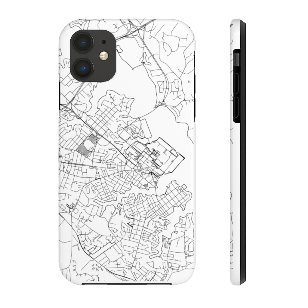 Map of Annapolis - Rugged Phone Case - White