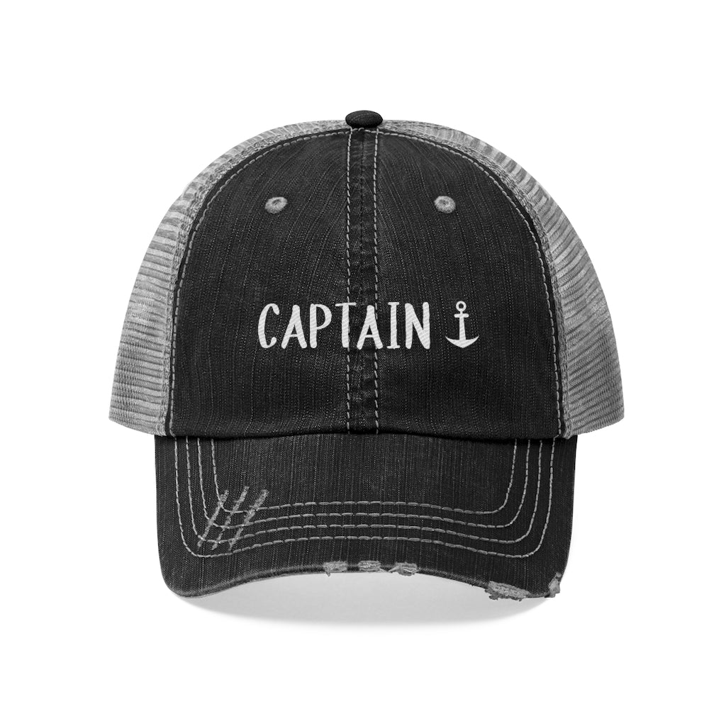 Captain - Distressed Trucker Hat