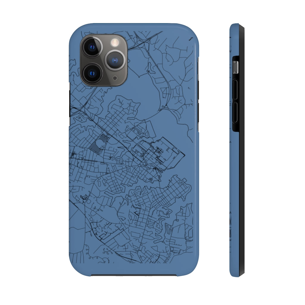 Map of Annapolis - Rugged Phone Case - Blue