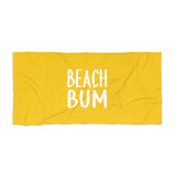 Beach Bum - Beach Towel (Summer Yellow)