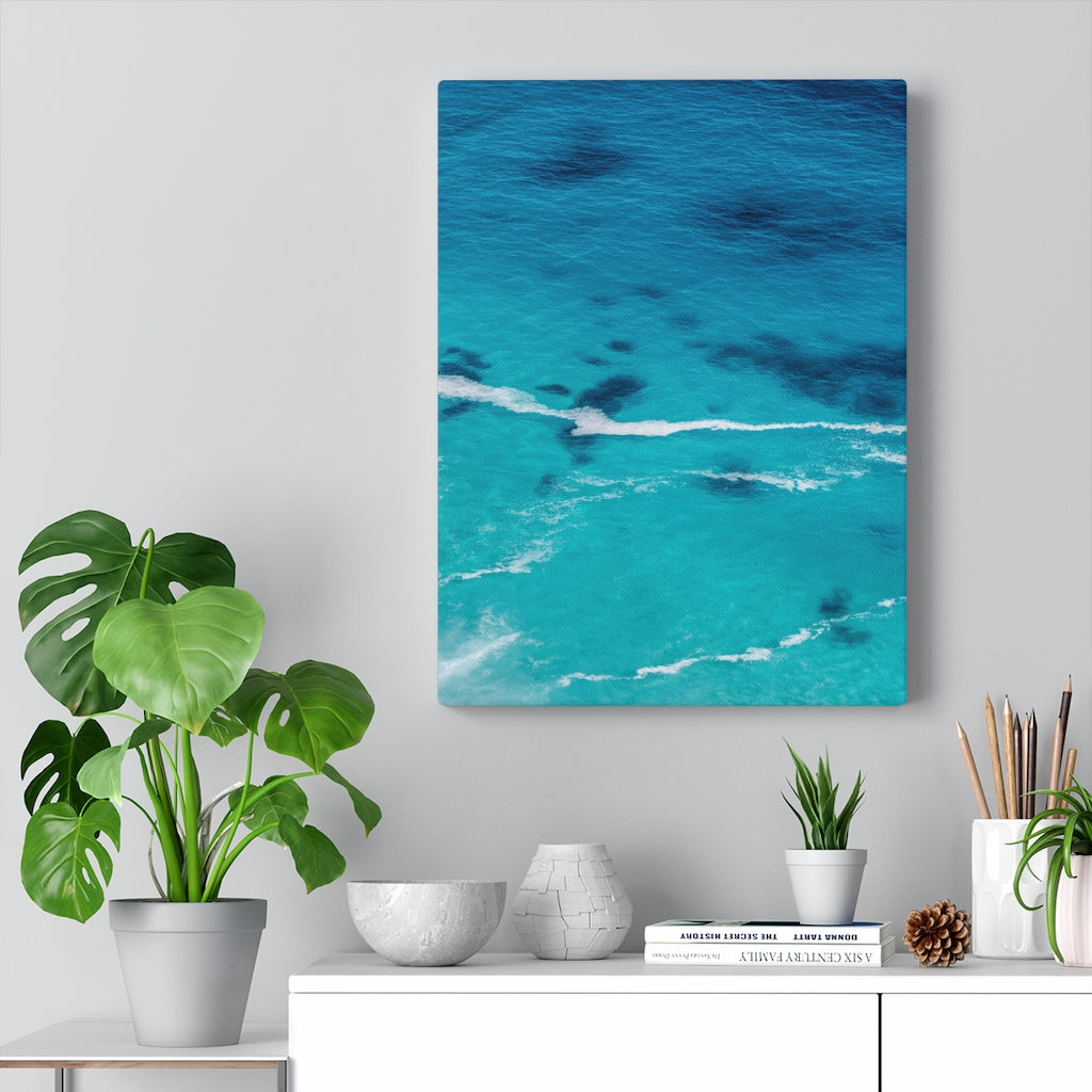 Ocean Shallows (1 of 3) - Canvas - Portrait