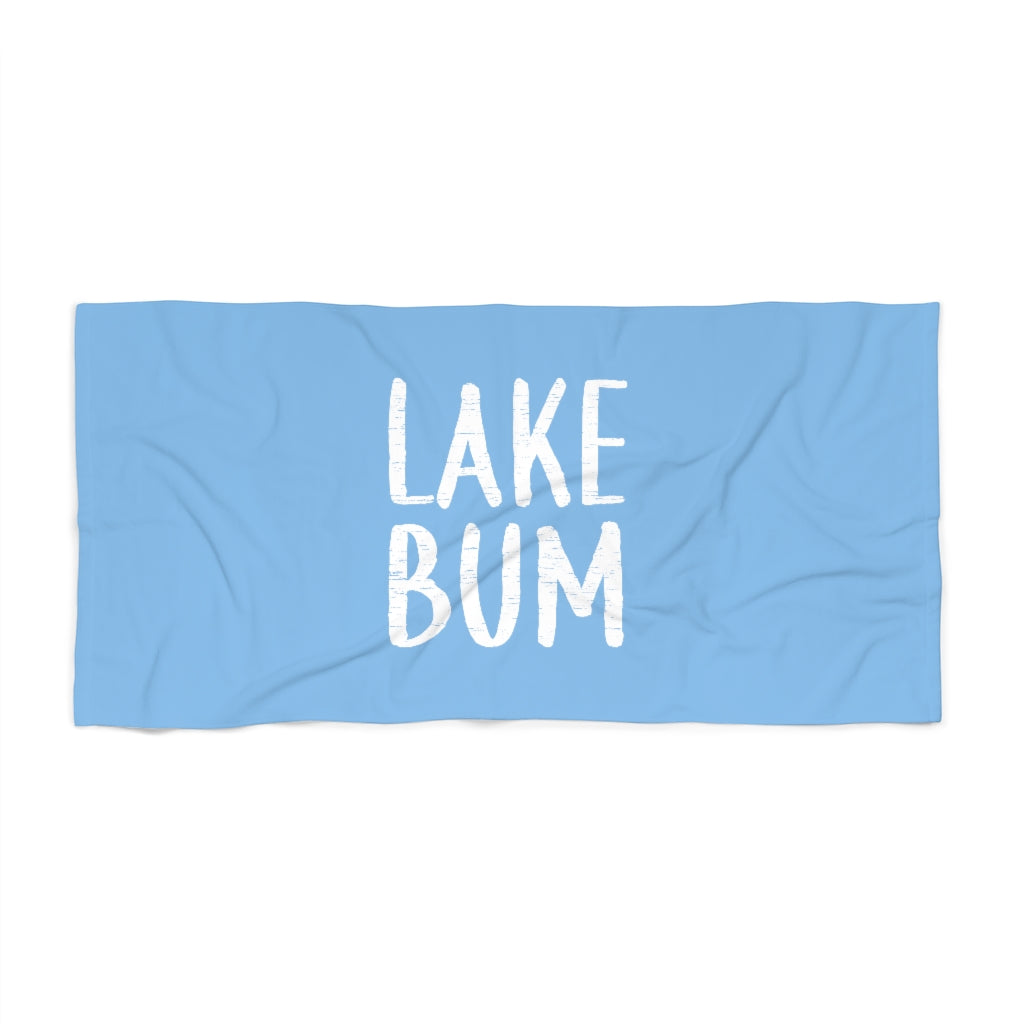 Lake Bum - Beach Towel (Miami Blue)