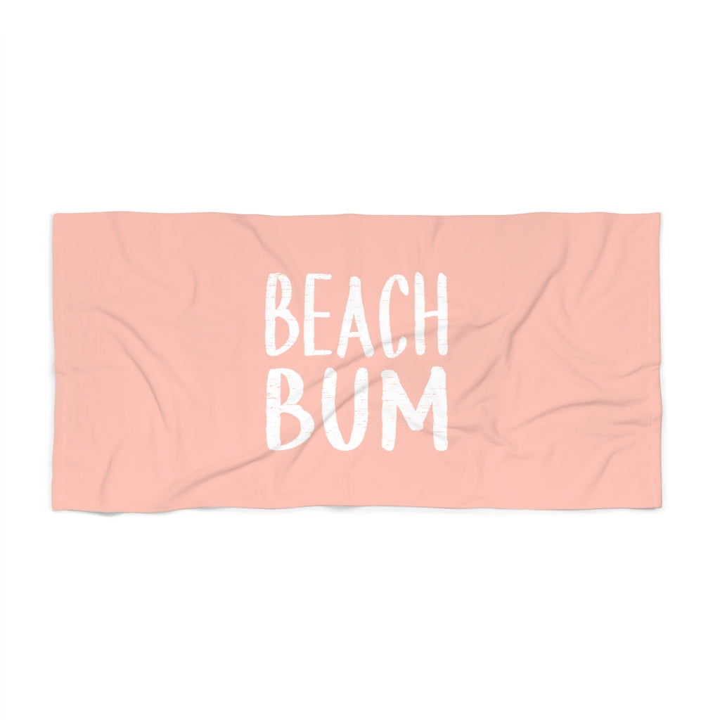 Beach Bum - Beach Towel (Pink)