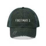 First Mate - Distressed Trucker Hat