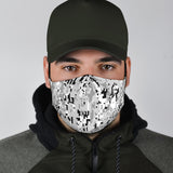 Digital Snow Camo - Standard Face Mask (With Filters)