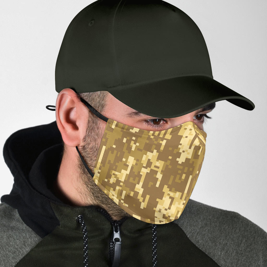 Sandy Camo - Standard Face Mask (With Filters)