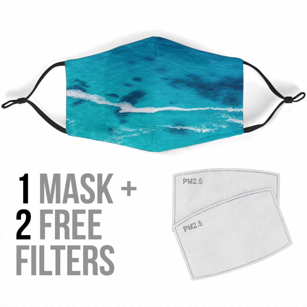 Caribbean Vibes - Standard Face Mask (With Filters)