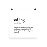 Sailing Definition - Print