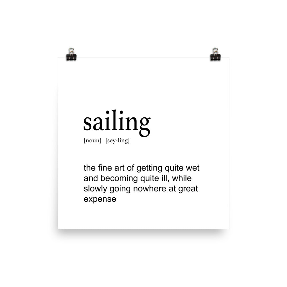 Sailing Definition - Print
