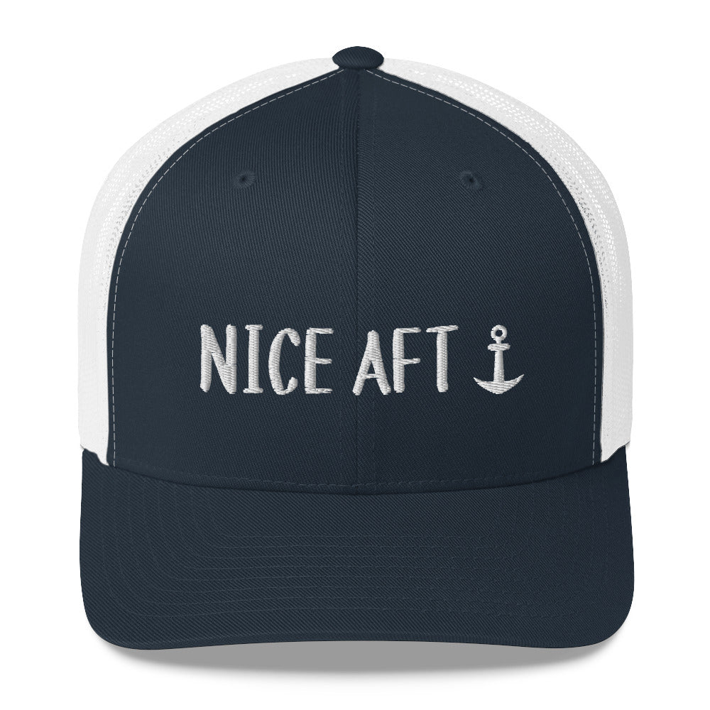 Nice Aft (Anchor) - Mesh Trucker Cap